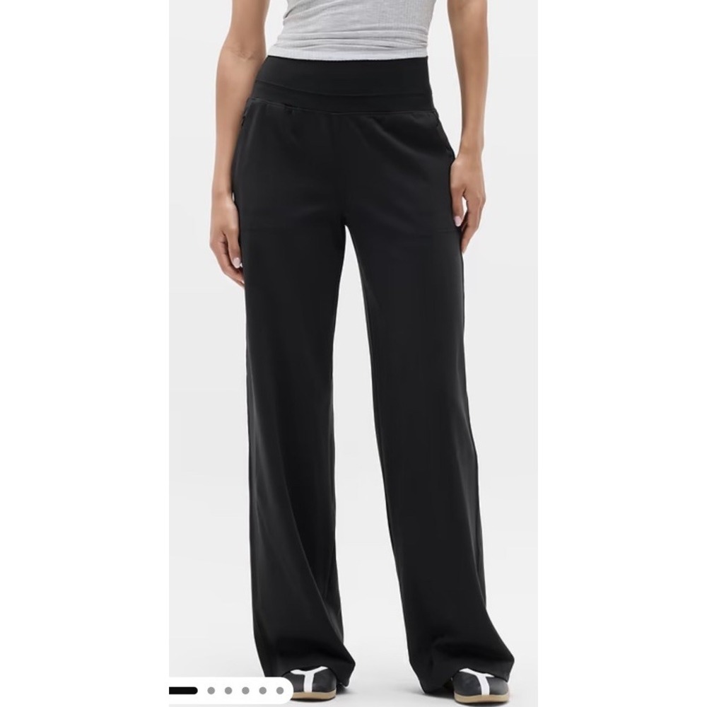 ATHLETA VENICE HIGH RISE WIDE LEG PANT BLACK NWT SIZE 1X